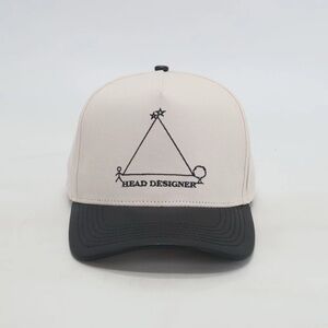 Leather and Cotton Black and White Nature Hat